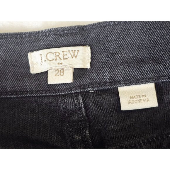 J.Crew Womens Black Stretch Skinny Jeans With Zip Pockets Size 28 - Picture 7 of 7